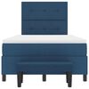 vidaXL Letto a molle con materasso Blu 120 x 200 cm Tessuto