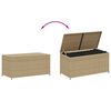 vidaXL Contenitore da Giardino Beige Misto 190L in Polyrattan