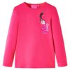 Maglietta da Bambina a Maniche Lunghe Fucsia 104