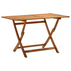 vidaXL Tavolo da Giardino Pieghevole 120x70x75 cm in Massello d'Acacia