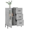 vidaXL Credenza Grigio Cemento 69,5x34x90 cm in Legno Multistrato