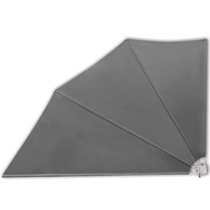 vidaXL Tenda Laterale per Balcone Pieghevole Grigia 160x240 cm