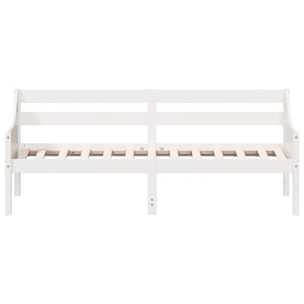 vidaXL Dormeuse senza Materasso Bianca 90x190 cm Legno Massello Pino