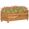 vidaXL Letto Rialzato 100x40x38 cm Legno di Teak di Recupero e Acciaio