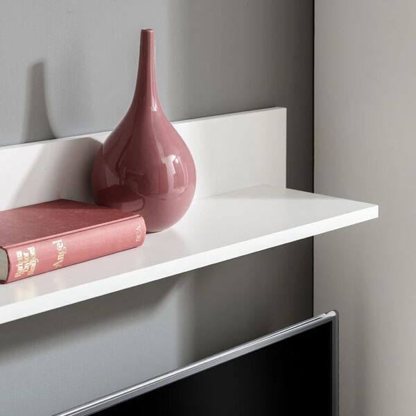 vidaXL Mobili con Vetrina Parete Unità TV 5 pz con Luci LED Nero