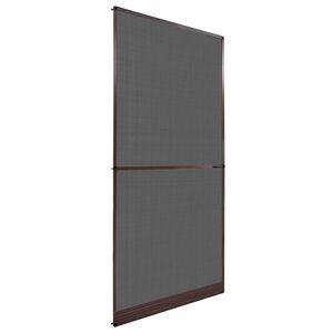 vidaXL Schermo Insetti a Battente Marrone e Nero 100 x 215 cm