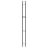 vidaXL Portalegna Nero Opaco 110x28x312 cm in Acciaio