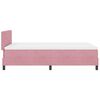 vidaXL Letto a molle con materasso Rosa 120 x 190 cm Velluto