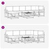 vidaXL Set di divani da esterno 8 pcs Grigio Naturale e Chiaro