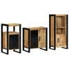 vidaXL Set di mobili per il bagno 3 pcs Legno di mango massello