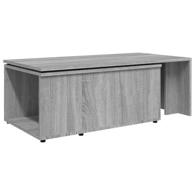 vidaXL Tavolino da Salotto Grigio Sonoma 150x50x35cm Legno Multistrato