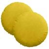 vidaXL Cuscini per Seduta 2 pcs Giallo Ø 40 x 13 cm Velluto
