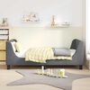 vidaXL Struttura letto bambini con testata Grigio scuro 80 x 160 cm
