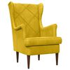 vidaXL Poltrona Giallo Velluto