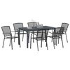 vidaXL Set da Pranzo per Giardino 7 pcs Antracite