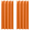 vidaXL Tende Blackout con Anelli 2 pcs Arancione Vivo 245 x 140 cm