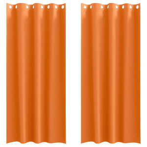 vidaXL Tende Blackout con Anelli 2 pcs Arancione Vivo 245 x 140 cm