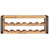 vidaXL Portabottiglie 100 x 45 x 33 cm Legno di Mango Grezzo Massiccio