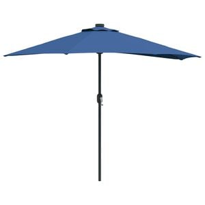 vidaXL Ombrello da giardino 294 x 150 x 224 cm Poliestere e Acciaio