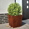 vidaXL Fioriere da Giardino 2 pz 40x40x40 cm in Acciaio Corten