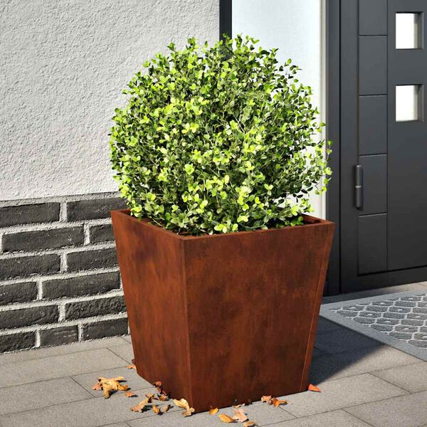 vidaXL Fioriere da Giardino 2 pz 40x40x40 cm in Acciaio Corten