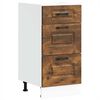 vidaXL Base da Cucina Kalmar Rovere Fumo in Legno Multistrato