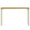 vidaXL Tavolo Consolle 120x35x76 cm Legno Massello di Mango e Acciaio