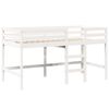 vidaXL Letto Soppalco con Scala e Tetto Bianco 80x200 cm Massello Pino