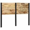 vidaXL Testiera 140 cm in Legno Massello di Mango e Ferro