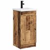 vidaXL Mobile da bagno con lavabo Legno antico 42 x 40 x 84,5 cm