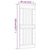 vidaXL Porta NARVIK 85x210 cm in Legno Massello di Pino