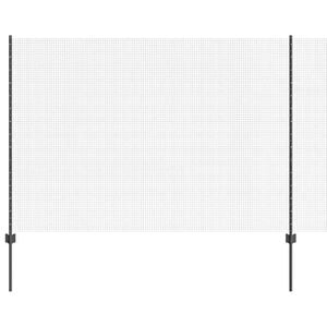 vidaXL Recinzione in rete saldata con pali 10 x 1,6 m Grigio Rete