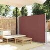 vidaXL Tenda Laterale Retrattile per Patio 170x300 cm Marrone
