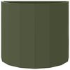 vidaXL Fioriera Verde oliva 60 x 30 x 50 cm Acciaio