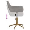 vidaXL Sedie da Pranzo Girevoli 6 pz Grigio Chiaro in Velluto
