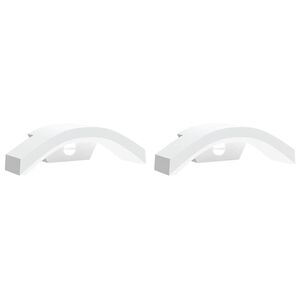 vidaXL Applique con LED e Sensore 2 pz Bianche in Alluminio Pressofuso