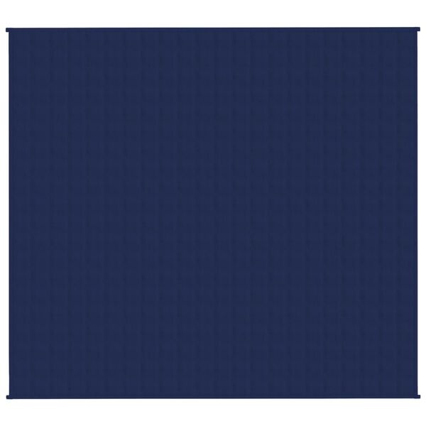 vidaXL Coperta Ponderata Blu 200x225 cm 9 kg Tessuto