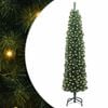 vidaXL Albero di Natale artificiale con 300 LED Verde 180 cm