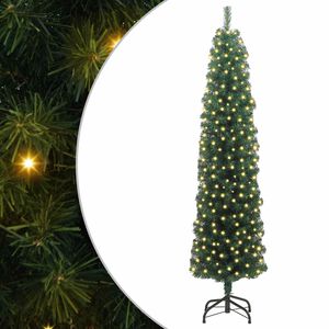 vidaXL Albero di Natale artificiale con 300 LED Verde 180 cm