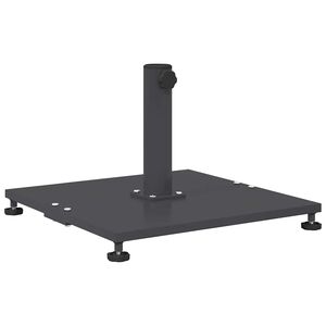 vidaXL Base per ombrellone 25.95 kg Grigio Scuro Quadrato