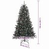 vidaXL Albero di Natale artificiale con 150 LED Verde 150 cm