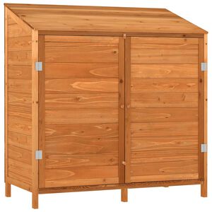 vidaXL Capanno da Giardino Marrone 102x52x112 cm Legno Massello Abete