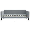 vidaXL Divano Letto Estraibile Cassetti Grigio Chiaro 90x200cm Tessuto