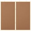 vidaXL Bacheca degli Annunci Marrone 80 x 80 x 1.4 cm