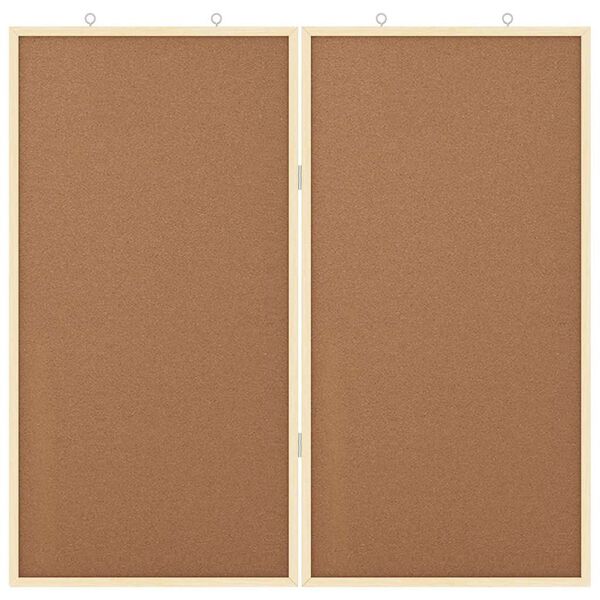 vidaXL Bacheca degli Annunci Marrone 80 x 80 x 1.4 cm
