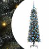 vidaXL Albero di Natale artificiale con 150 LED Verde 150 cm