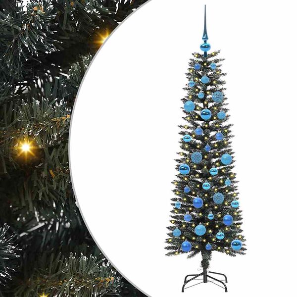 vidaXL Albero di Natale artificiale con 150 LED Verde 150 cm