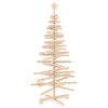 vidaXL Albero di Natale in legno KOTKA 120 cm Legno Massello di Pino