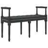 vidaXL Panca Nera 110x40x70 cm in Velluto