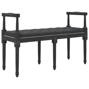 vidaXL Panca Nera 110x40x70 cm in Velluto